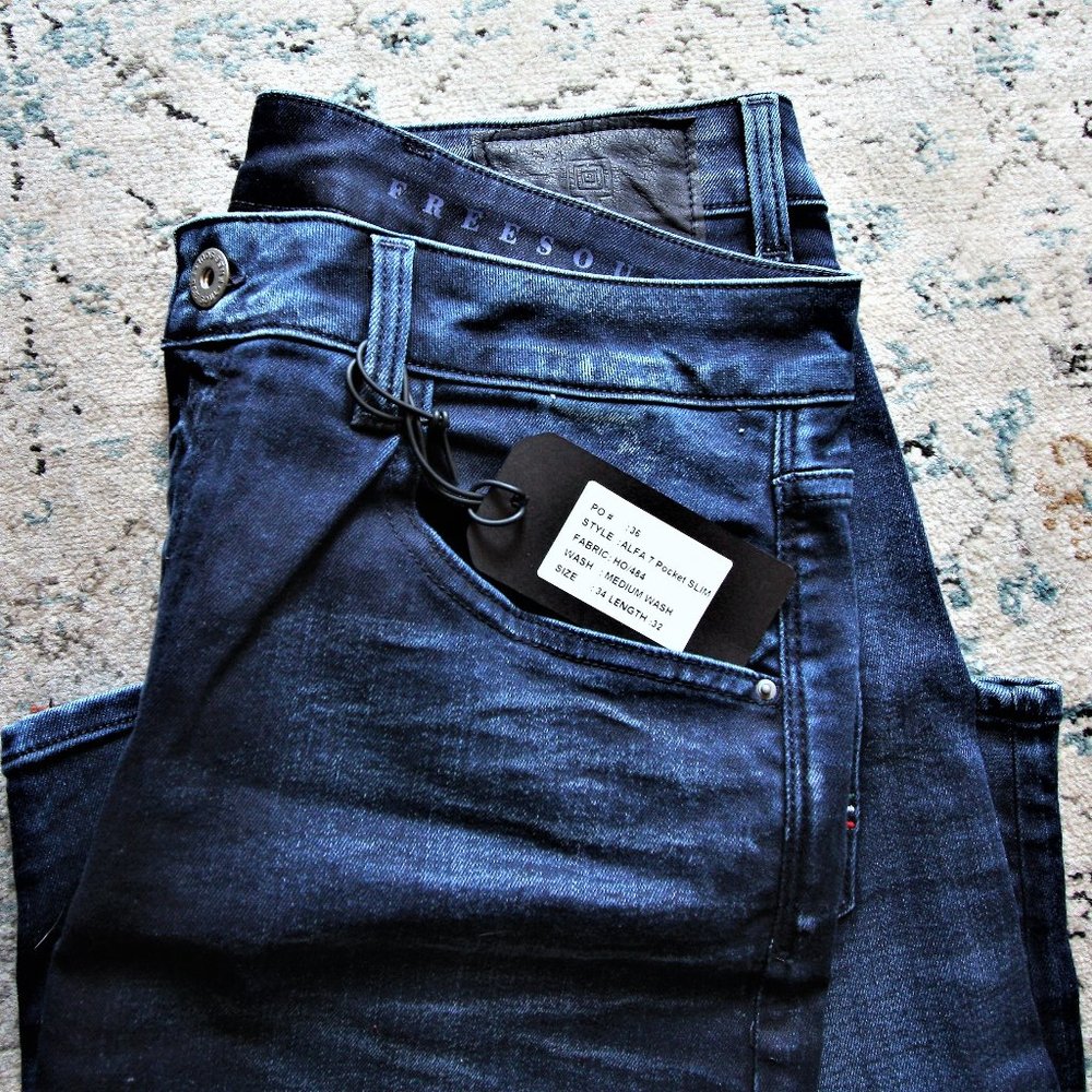 Medium Wash FreeSoul  Mens Jeans